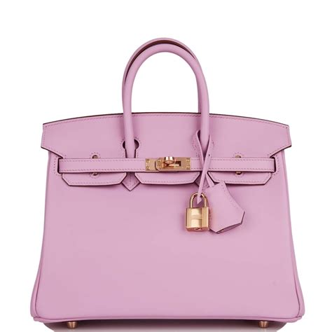 hermes mauve|HERMES Swift Birkin 25 Mauve Sylvestre .